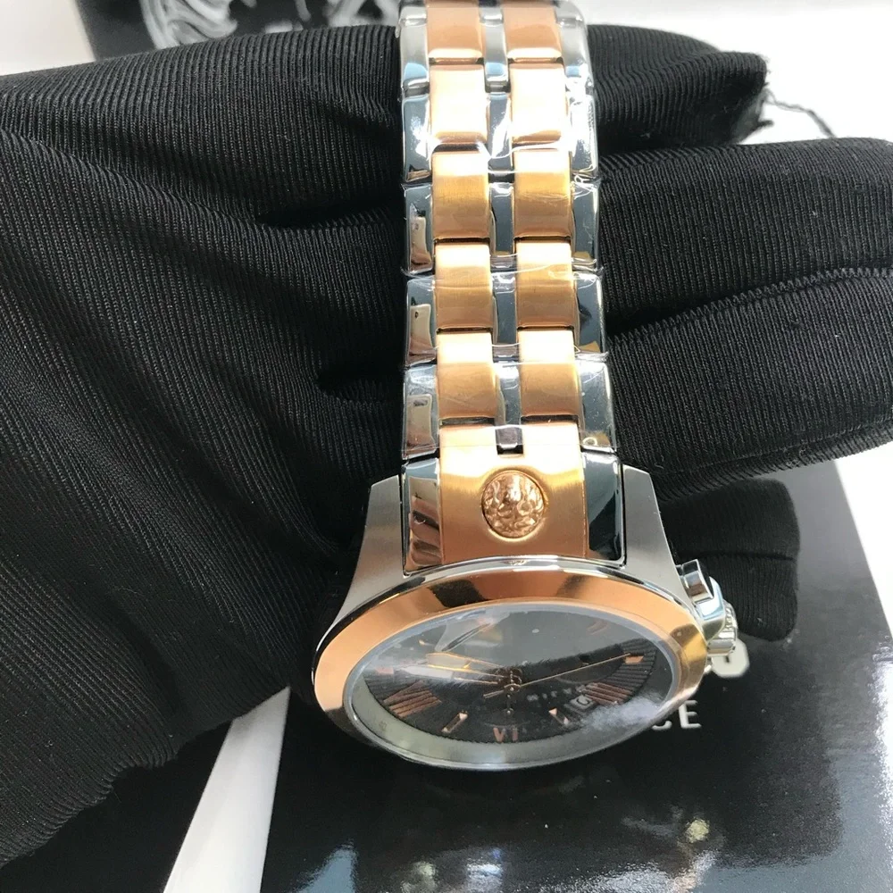 - New Authentic VERSUS Versace Men's Gray Dial Stainless Steel Bracelet Wa…